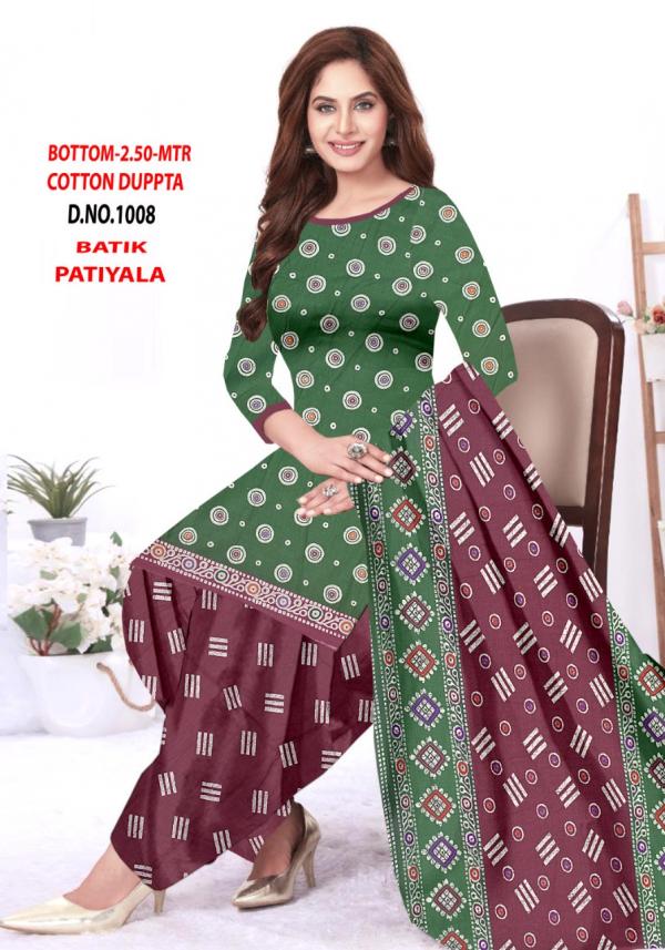 Vandana Batik Patiyala vol 1 Cotton Designer Patiyala Dress Material